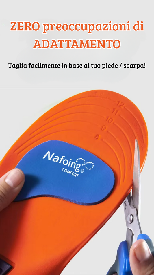 Solette ortopediche, solette Mediche, plantare, fascite plantare, sport, corsa, padel, calcetto, spina calcaneare, traspiranti, stop al dolore